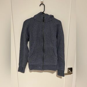 Lululemon Scuba Hoodie - Heathered Navy, Size 8